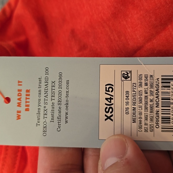 Cat & Jack Boys Red Graphic T Shirt - Skateboarding Dinosaur Size 4/5 XS - Picture 5 of 5